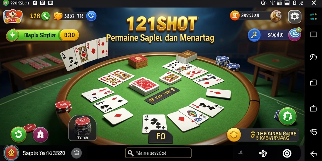 Tampilannya menampilkan keseruan bermain Gaple secara online.