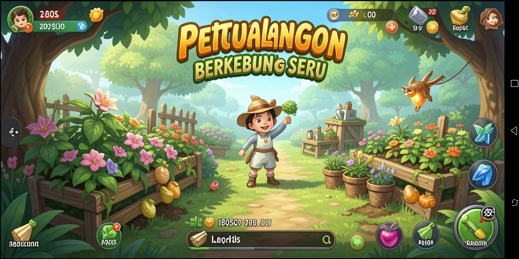 Tangkapan layar gameplay 180SLOT menampilkan ladang yang penuh warna.