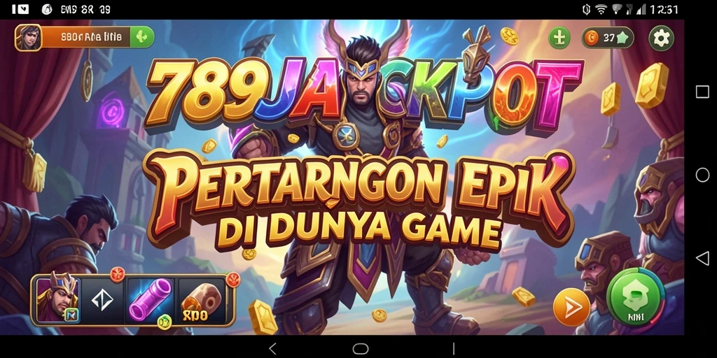 Tampilan gameplay menegangkan dalam 789JACKPOT saat karakter bertarung.