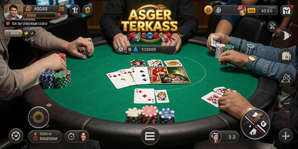 Menampilkan aksi bermain poker yang mendebarkan di ASG55.