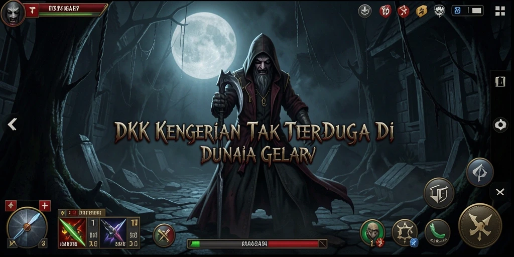 Tampilan mendebarkan dari gameplay DKK yang mencekam dan penuh ketegangan.