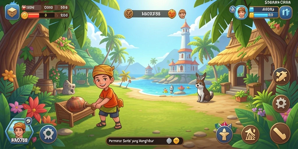 Tampilan gameplay HAO788 yang menarik dan seru.