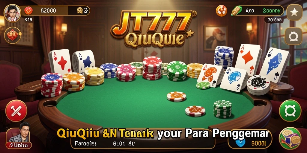 Screenshot permainan QiuQiu yang menunjukkan aksi seru di JT777.