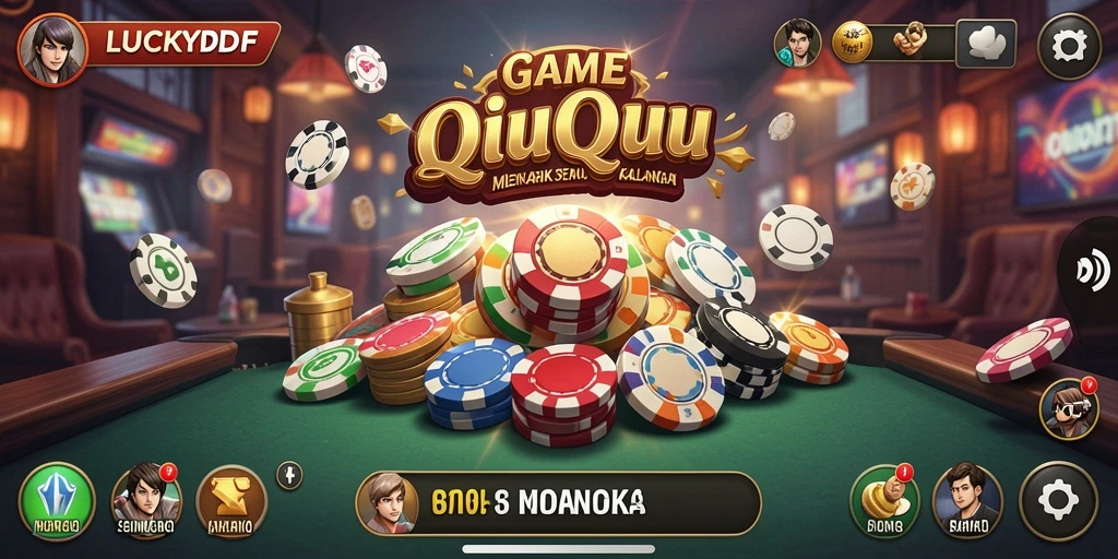 Tampilan gameplay QiuQiu yang menarik dan menantang.
