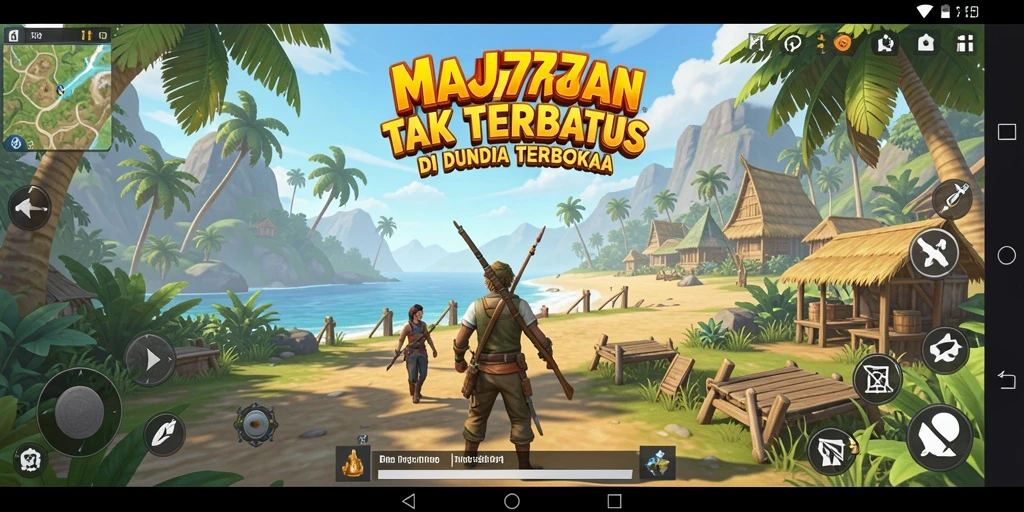 Tampilan gameplay menarik di dunia terbuka MAJ777.