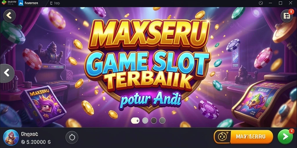Tampilan gameplay menarik di MAXSERU dengan fitur Slot interaktif.