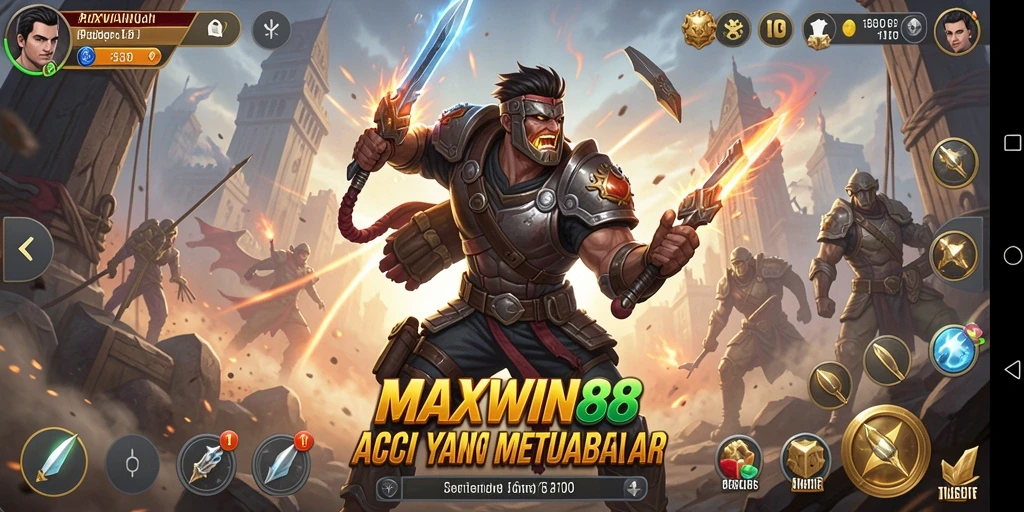 Tampilan gameplay MAXWIN88 yang mendebarkan dan penuh aksi.