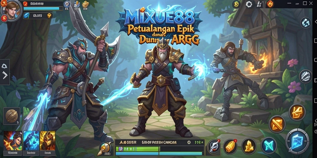 Screenshot gameplay MIXUE88 yang menampilkan aksi seru dalam petualangan ARPG.