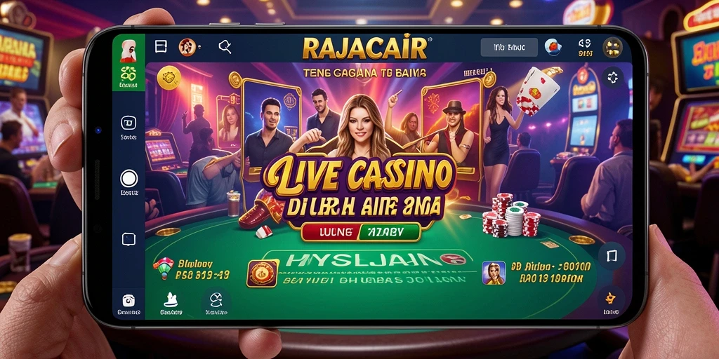 Gameplay seru dan interaktif RAJACAIR dalam suasana Live Casino.