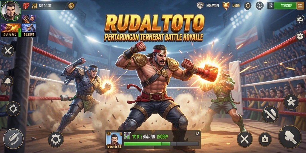Screenshot aksi intens di RUDALTOTO dengan grafis menakjubkan.