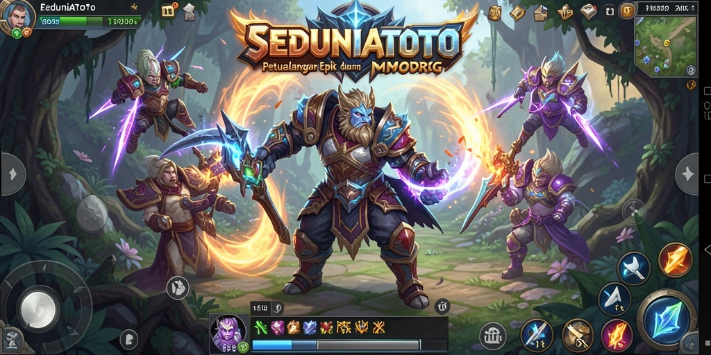Tampilan gameplay seru dari SEDUNIATOTO dalam dunia MMORPG.