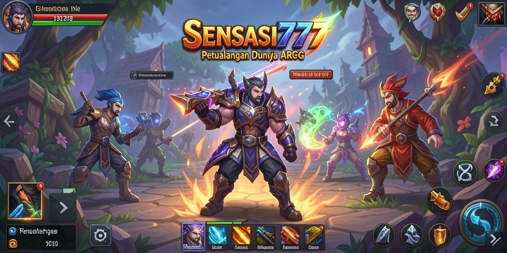 Tampilan gameplay SENSASI777 yang epik dan penuh aksi.