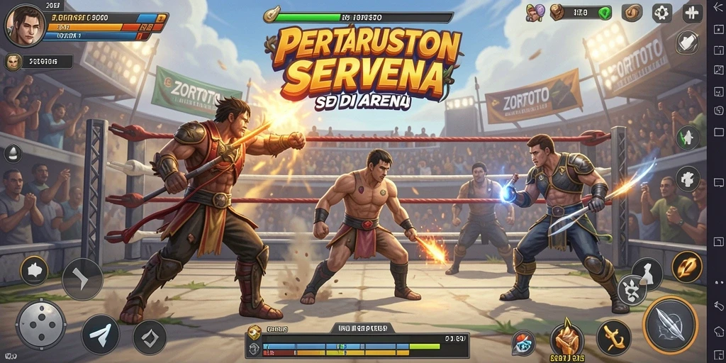 Tampilan gameplay ZORTOTO yang menegangkan dan dinamis.